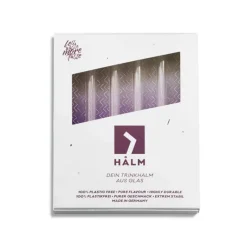 CUISINEADDICT Paille Réutilisable en Verre 15cm droite x4 HALM* Accessoires Bar