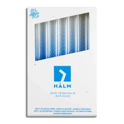 CUISINEADDICT Paille Réutilisable en Verre 20cm droite x6 HALM* Accessoires Bar