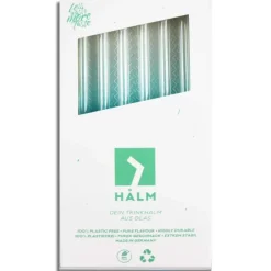 CUISINEADDICT Paille Réutilisable en Verre 23cm droite x4 HALM* Accessoires Bar