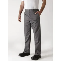 ROBUR Pantalon de Cuisine Mixte Gris Anthracite TIMEO T.50* Pantalon De Cuisine