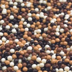 VALRHONA Perles Craquantes aux Chocolats Noir Lait et Blond Dulcey 250g* Décoration Comestible