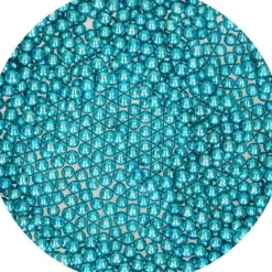 FUNCAKES Perles de sucre Bleu Métallique 80 g* Décoration Comestible