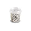 PAVONI Perles en Sucre Argent Métallisé Ø 6 mm 120 g* Décoration Comestible