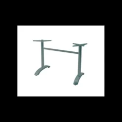 LYROSE Pied de Table Double en Métal Gris Aluminium Athena* Mobilier Terrasse Restaurant|Mobilier Restaurant