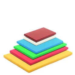 COMAS Planche à Découper 30x20 cm H 2cm Polyéthylène Rouge* Planches À Découper