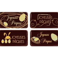 FLORENSUC Plaque Chocolat Joyeuses Pâques x64* Décoration Comestible