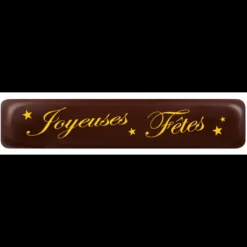 FLORENSUC Plaque Chocolat Joyeuses Fêtes 7 x 1,5 cm (x132)* Décoration Comestible