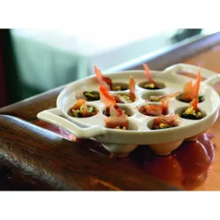 REVOL Plat à Escargots Blanc 12 trous Belle Cuisine* Plat De Cuisson