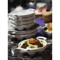 REVOL Plat à Escargots Blanc 6 trous Belle Cuisine* Plat De Cuisson