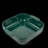PEUGEOT Plat à Four Carré en Céramique Appolia 28 cm Vert Forêt* Plat De Cuisson