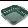 PEUGEOT Plat à Four Carré en Céramique Appolia 36 cm Vert Forêt* Plat De Cuisson