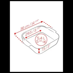 PEUGEOT Plat à Four Carré en Céramique Appolia 36 cm Vert Forêt* Plat De Cuisson