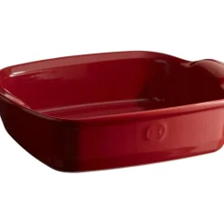 EMILE HENRY Plat à Four Carré en Céramique 28 x 24 cm Grand Cru* Plat De Cuisson