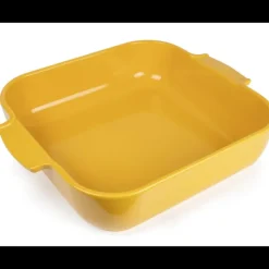 PEUGEOT Plat à Four Carré en Céramique Appolia 36 cm Jaune Safran* Plat De Cuisson