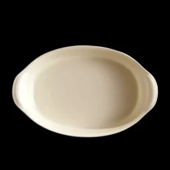 EMILE HENRY Plat à Four Ovale en Céramique 36,5 x 22,5 cm Argile* Plat De Cuisson