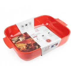 PEUGEOT Plat à Four Rectangulaire en Céramique Appolia 40 cm Rouge* Plat De Cuisson