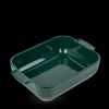 PEUGEOT Plat à Four Rectangulaire en Céramique Appolia 25 cm Vert Forêt* Plat De Cuisson