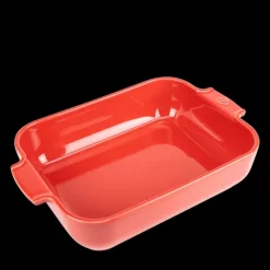 PEUGEOT Plat à Four Rectangulaire en Céramique Appolia 32 cm Rouge* Plat De Cuisson