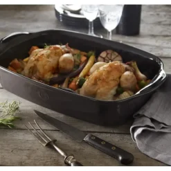 EMILE HENRY Plat à Four Rectangulaire en Céramique 42,5 x 28 cm Argile* Plat De Cuisson