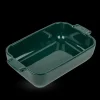 PEUGEOT Plat à Four Rectangulaire en Céramique Appolia 22 cm Vert Forêt* Plat De Cuisson
