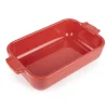 PEUGEOT Plat à Four Rectangulaire en Céramique Appolia 22 cm Rouge* Plat De Cuisson