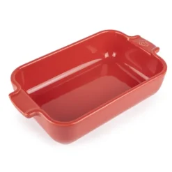 PEUGEOT Plat à Four Rectangulaire en Céramique Appolia 22 cm Rouge* Plat De Cuisson