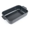 PEUGEOT Plat à Four Rectangulaire en Céramique Appolia 22 cm Ardoise* Plat De Cuisson