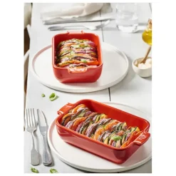 PEUGEOT Plat à Four Rectangulaire en Céramique Appolia 22 cm Ardoise* Plat De Cuisson