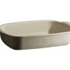 EMILE HENRY Plat à Four Rectangulaire en Céramique 36 x 22,5 cm Argile* Plat De Cuisson