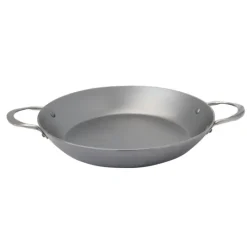 DE BUYER Plat à paella à 2 anses inox 32 cm Minéral B Element* Plats À Paëlla