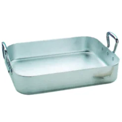 MALLARD FERRIERE Plat à Rôtir Aluminium 40 x 30 cm x H 6,5 cm* Plat De Cuisson