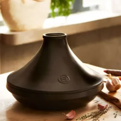 EMILE HENRY Plat à Tajine en céramique 33,5 cm Ardoise Delight* Tajines