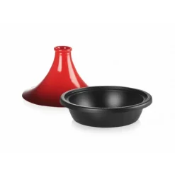 LE CREUSET Plat à Tajine en Fonte 27 cm Cerise* Tajines