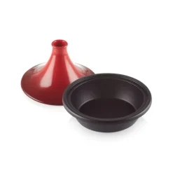 LE CREUSET Plat à Tajine en Fonte 31 cm Cerise* Tajines