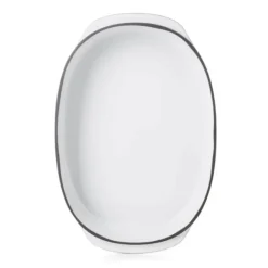 REVOL Plat Oblong Blanc Cumulus 34 x 25 cm Caractère Culinaire* Plat De Cuisson