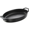 REVOL Plat Ovale Noir 24x16 cm Belle Cuisine* Plat De Cuisson