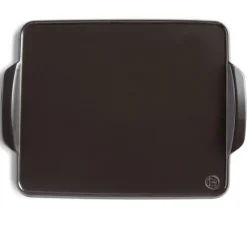 EMILE HENRY Plat Rectangulaire en Céramique 42.5x31.5 cm Fusain* Plaques De Cuisson|Plat De Cuisson