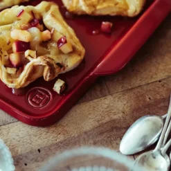 EMILE HENRY Plat Rectangulaire en Céramique 42.5x31.5 cm Fusain* Plaques De Cuisson|Plat De Cuisson