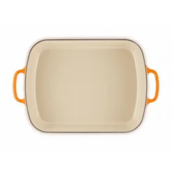 LE CREUSET Plat Rectangulaire en Fonte 37 cm Volcanique* Plat De Cuisson