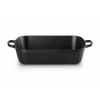 LE CREUSET Plat Rectangulaire en Fonte 37 cm Noir Mat* Plat De Cuisson