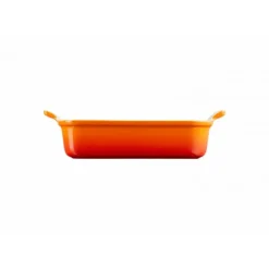 LE CREUSET Plat Rectangulaire Héritage en Céramique 26 cm Volcanique Tradition* Plat De Cuisson