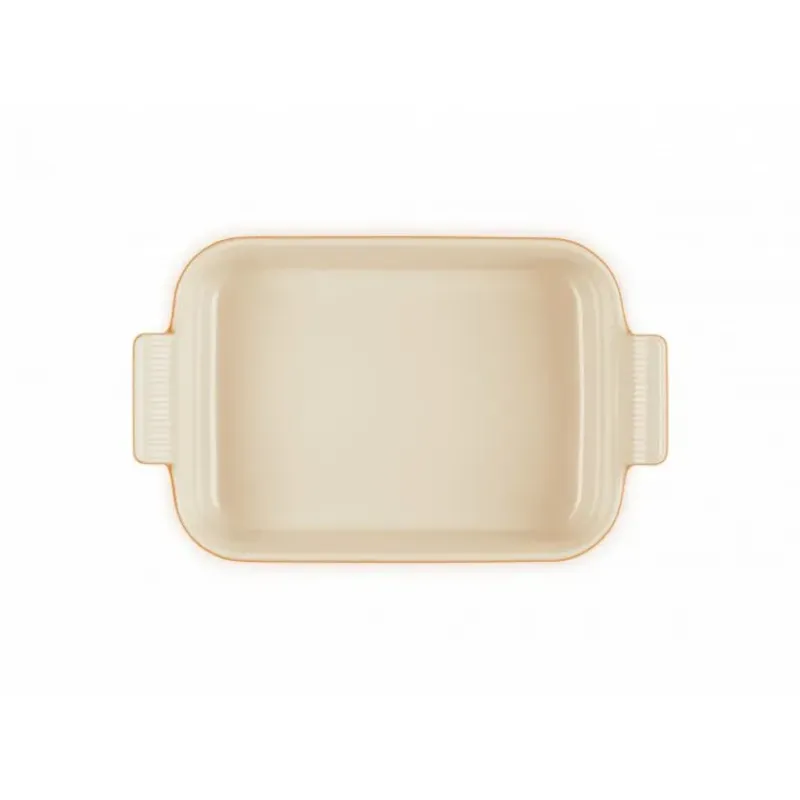 LE CREUSET Plat Rectangulaire Héritage en Céramique 26 cm Volcanique Tradition* Plat De Cuisson