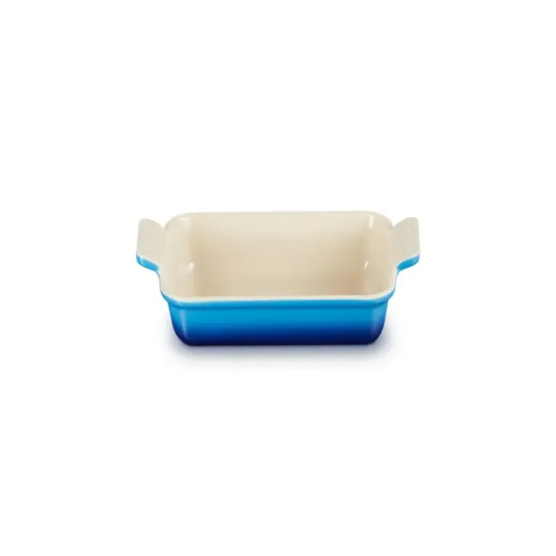 LE CREUSET Plat Rectangulaire Héritage en Céramique 32 cm Azur Tradition* Plat De Cuisson