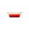 LE CREUSET Plat Rectangulaire Héritage en Céramique 19 cm Cerise Tradition* Plat De Cuisson