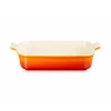 LE CREUSET Plat Rectangulaire Héritage en Céramique 32 cm Volcanique Tradition* Plat De Cuisson