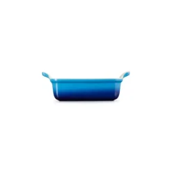 LE CREUSET Plat Rectangulaire Héritage en Céramique 19 cm Azur Tradition* Plat De Cuisson