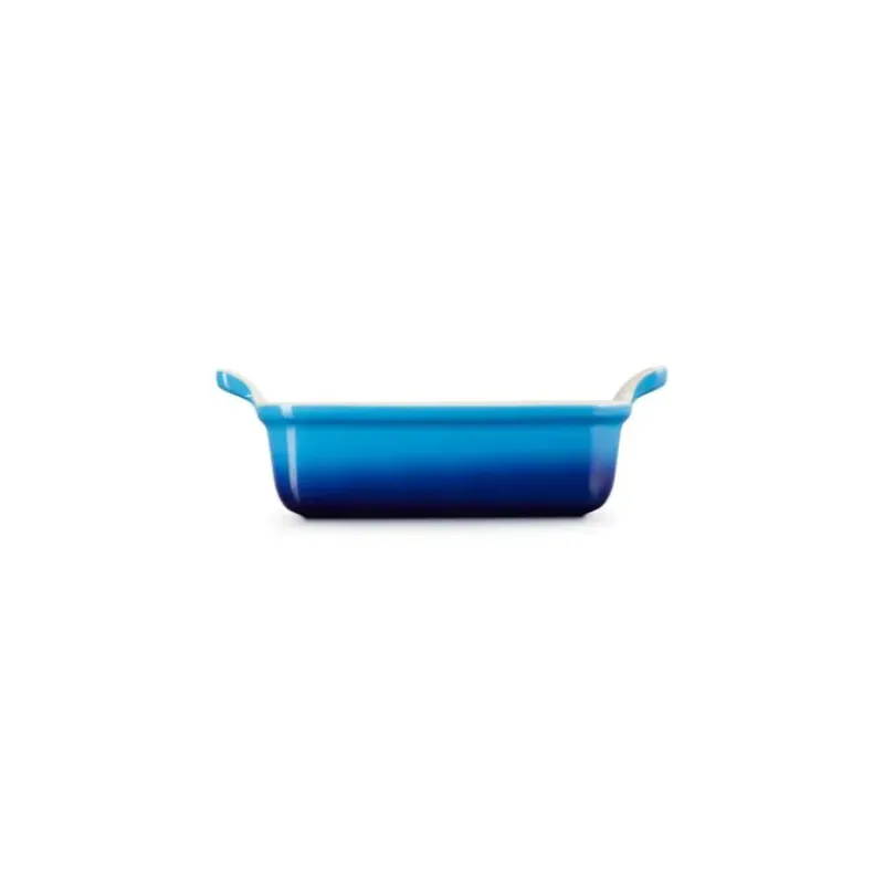 LE CREUSET Plat Rectangulaire Héritage en Céramique 19 cm Azur Tradition* Plat De Cuisson