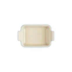 LE CREUSET Plat Rectangulaire Héritage en Céramique 19 cm Azur Tradition* Plat De Cuisson