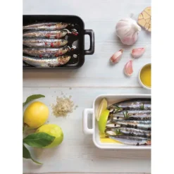 REVOL Plat Rectangulaire Noir 19x13 cm Belle Cuisine* Plat De Cuisson