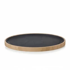 REVOL Plateau pour Assiette Ovale Bambou 36,5 x 25 cm Basalt* Servir, Présenter
